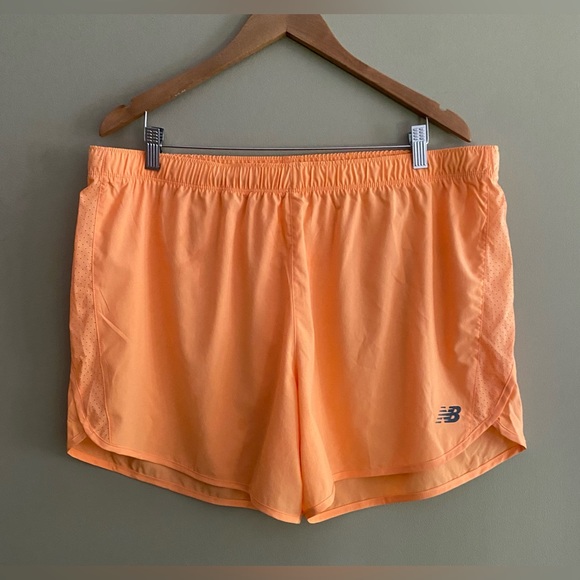 New Balance Orange Athletic Shorts Moisture-Wicking Design - Picture 9 of 17